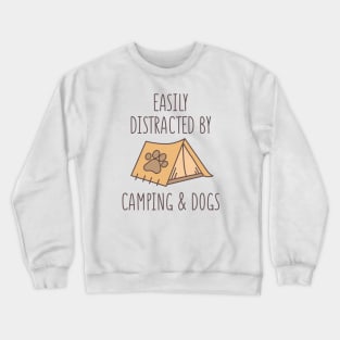 Camping And Dogs Crewneck Sweatshirt